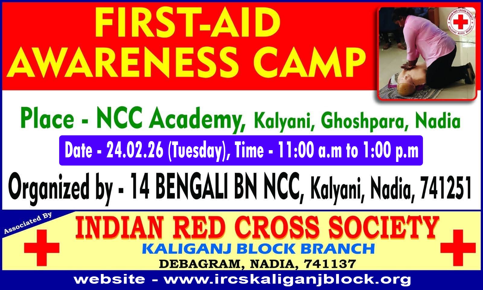 NCC Academy First-Aid Awareness Camp